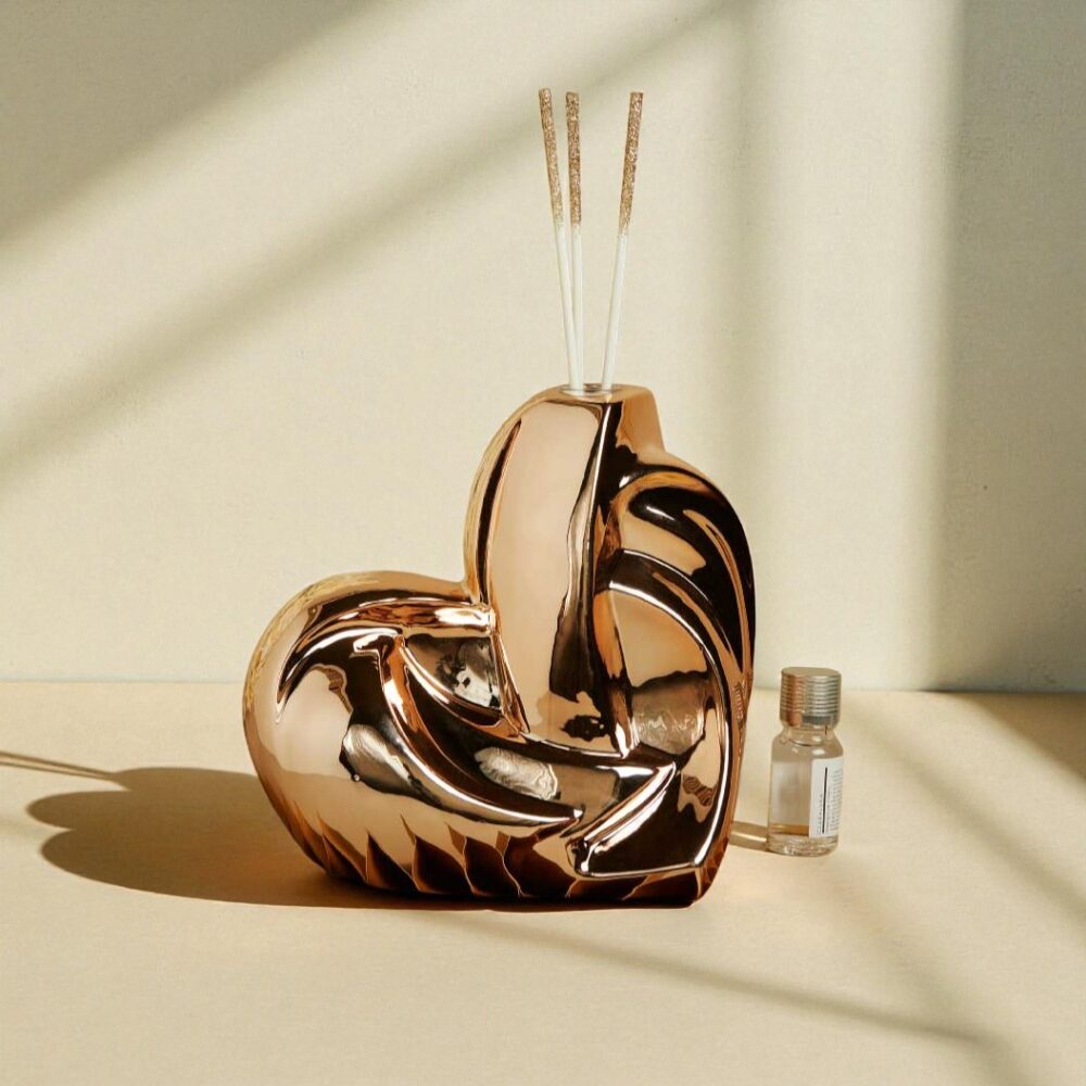 Diffusore design cuore rosa grande - Bomboniere Claraluna