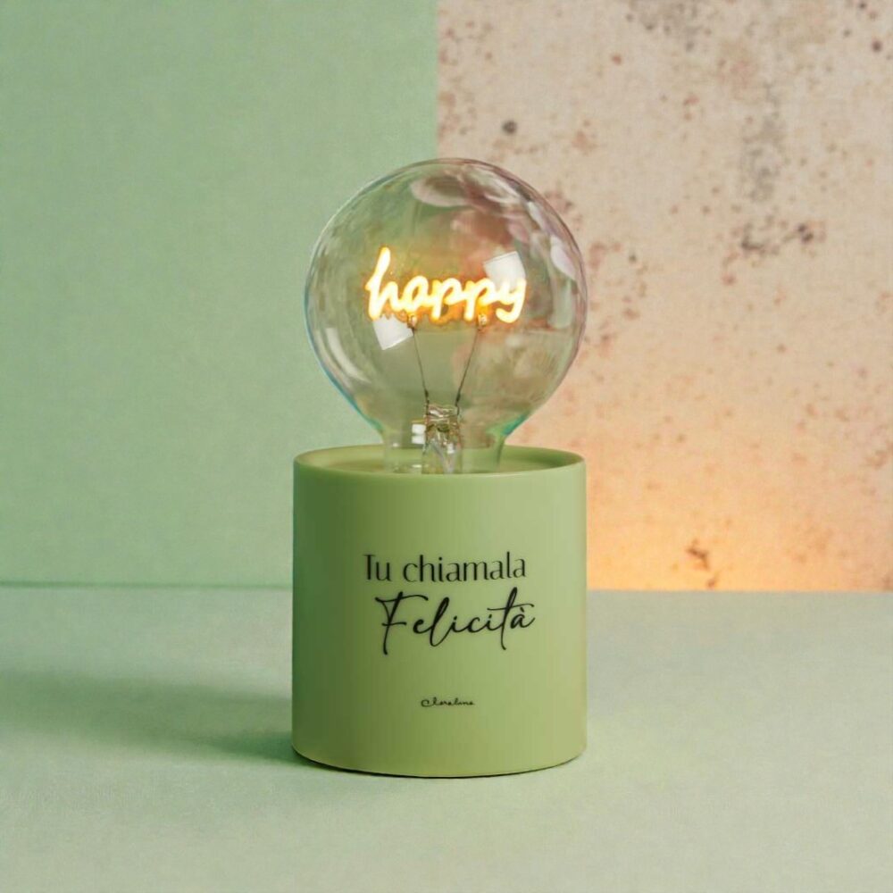 Lampada lampadina verde - Bomboniere Claraluna