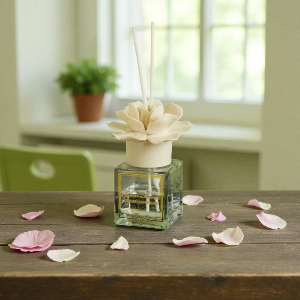 profumatore fiore bianco