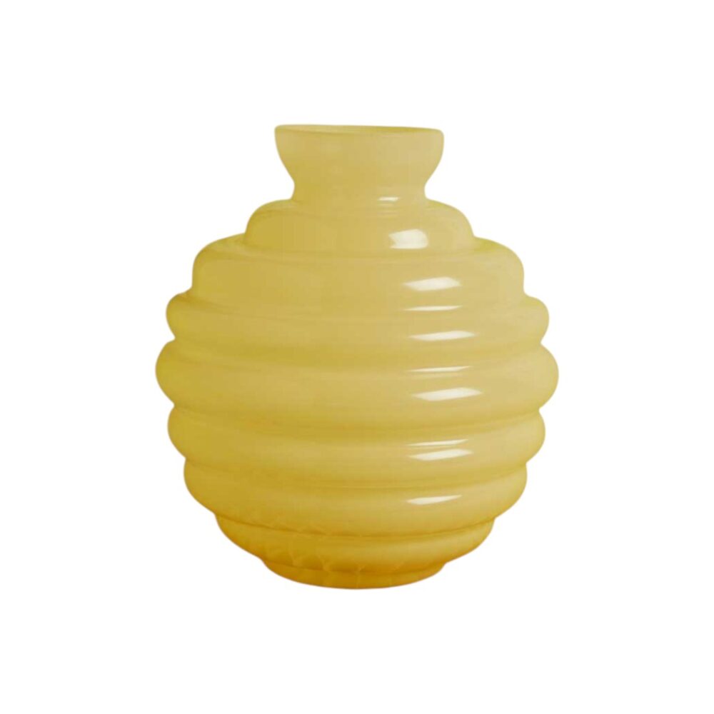 Vaso cerchi giallo grande - Bomboniere Claraluna