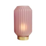 Lampada plissettata rosa grande - Bomboniere Claraluna