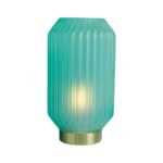 Lampada plissettata celeste grande - Bomboniere Claraluna