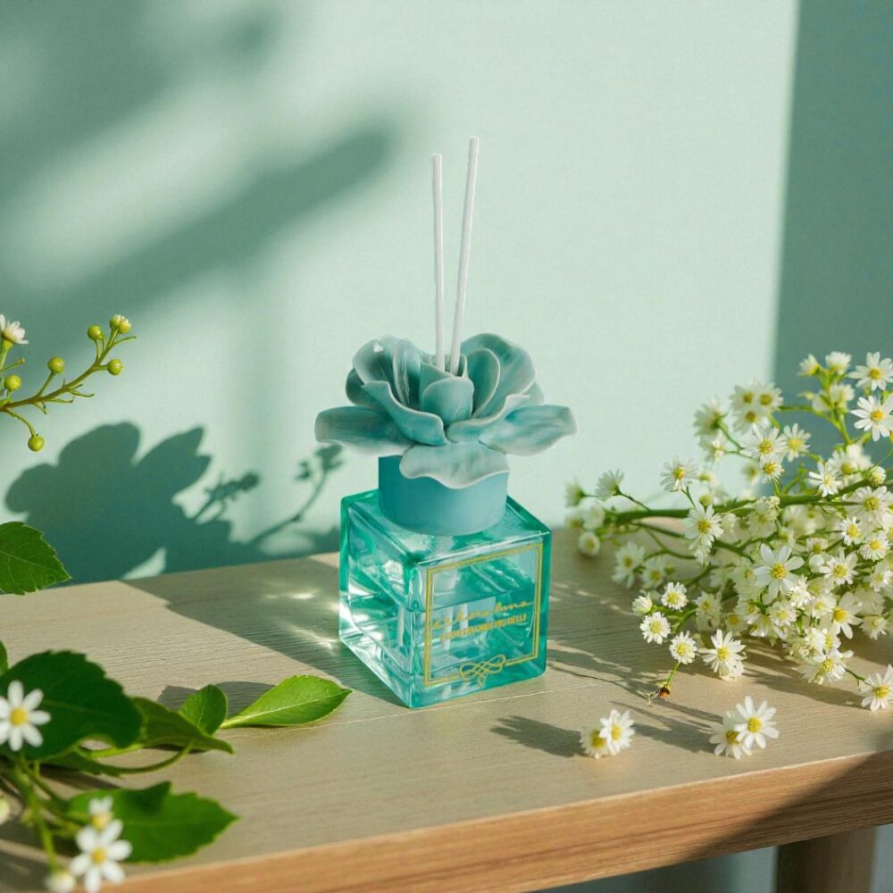 Profumatore fiore celeste - Bomboniere Claraluna