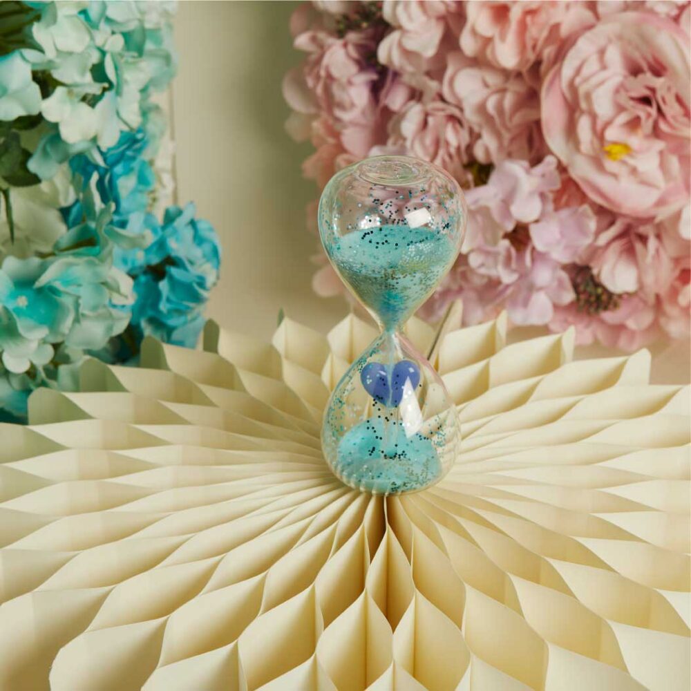 Clessidra colorata celeste - Bomboniere Claraluna