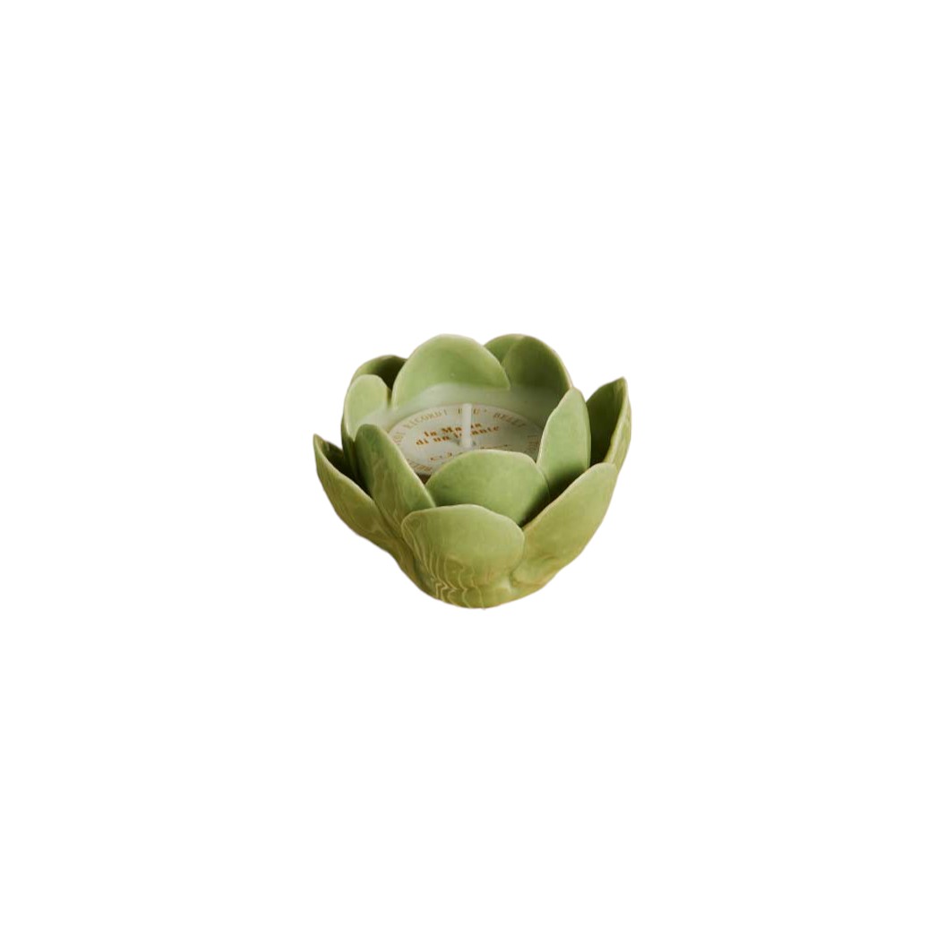 Candela ninfea verde - Bomboniere Claraluna