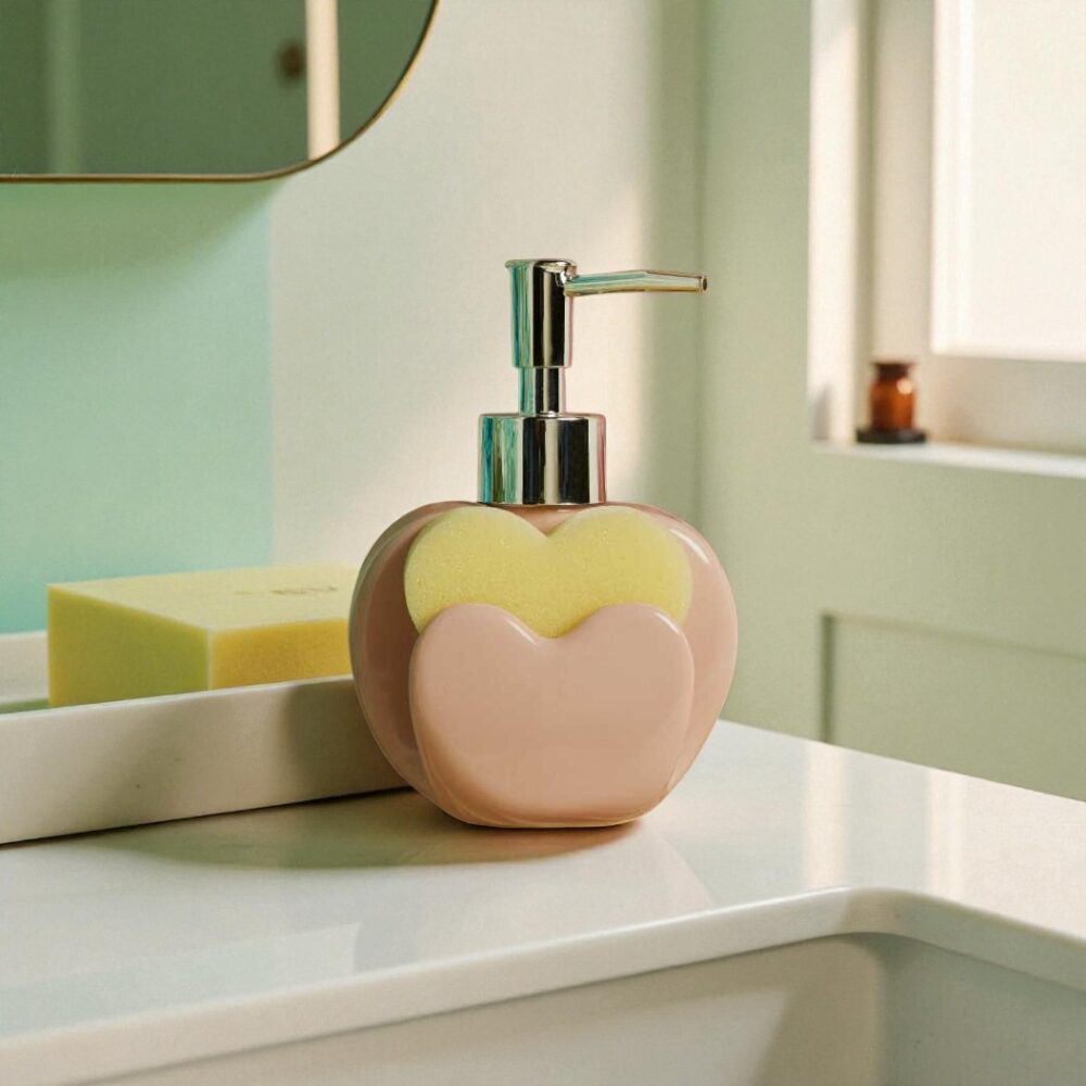 Dispender cuore rosa - Bomboniere Claraluna