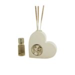Diffusore cuore mondo silver - Bomboniere Claraluna