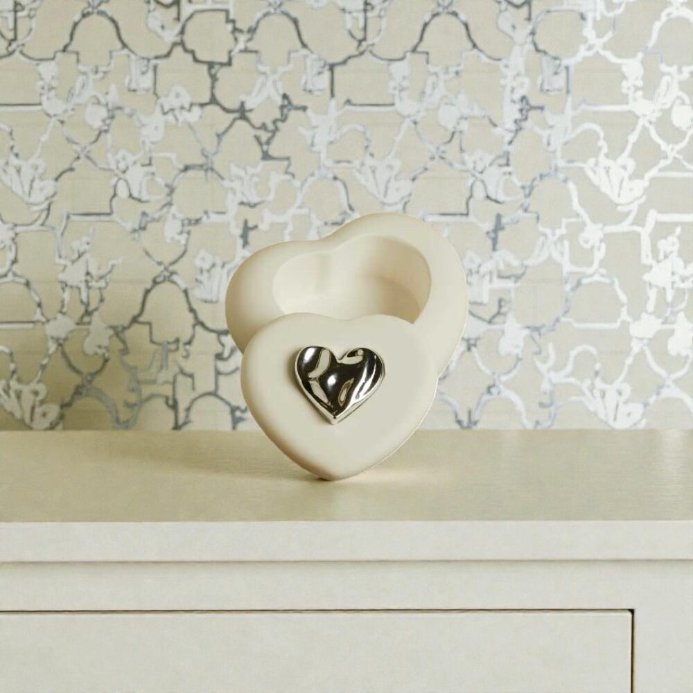 Scatolina cuore silver - Bomboniere Claraluna