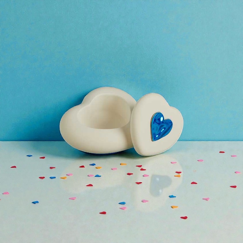 Scatolina cuore blu - Bomboniere Claraluna