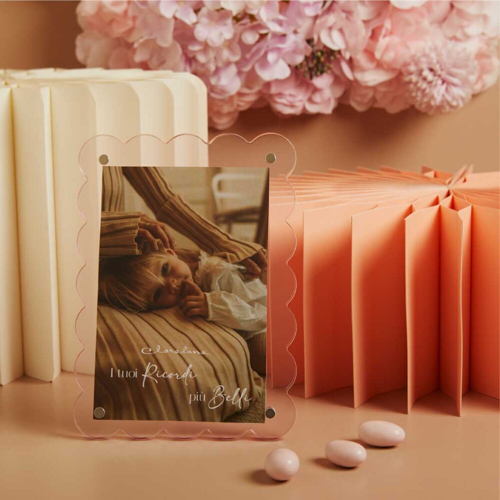 Cornice nuvoletta rosa - Bomboniere Claraluna