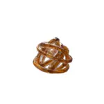 Nodo D'Amore color Ambra Cuorematto