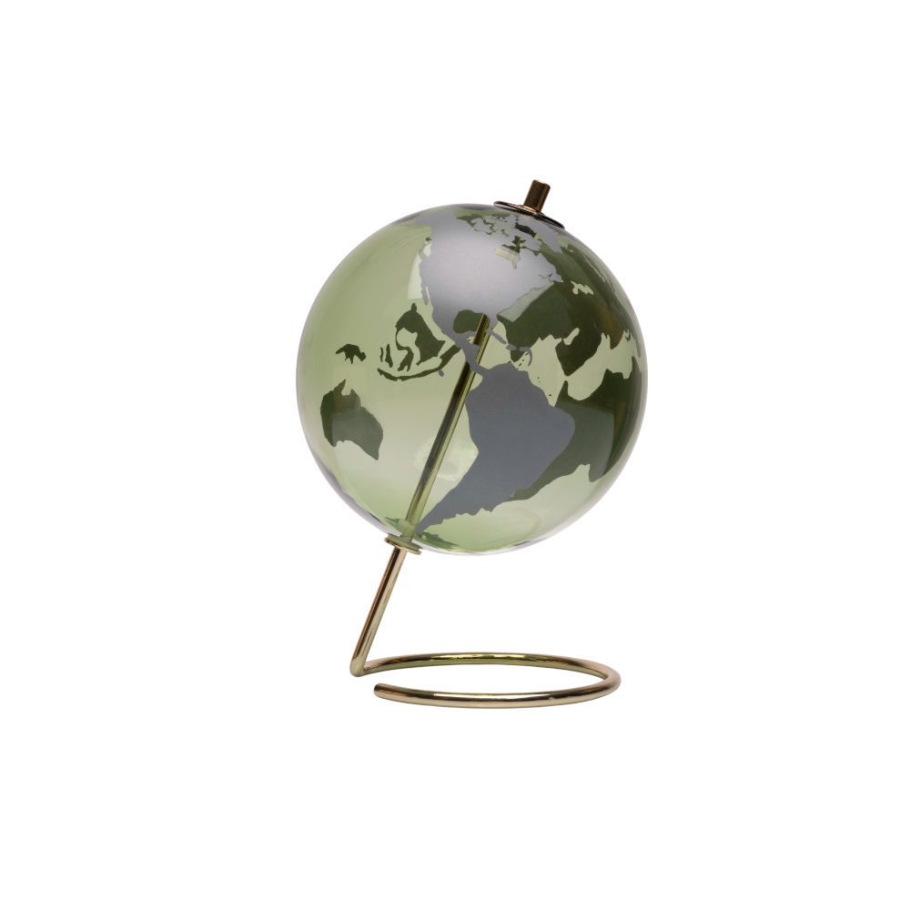 Mappamondo diametro 14 cm verde – Amici di Cuorematto