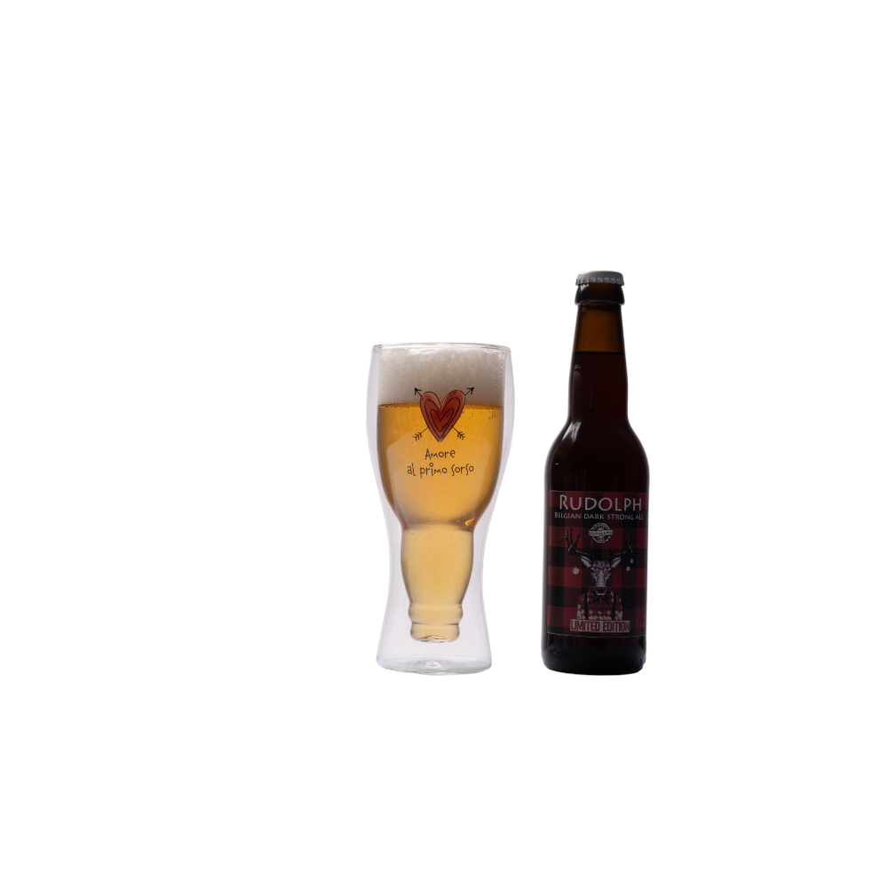 Bicchiere Birra Con Bottiglia– Amici di Cuorematto