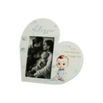 Porta foto cuore celeste - Bomboniere Claraluna