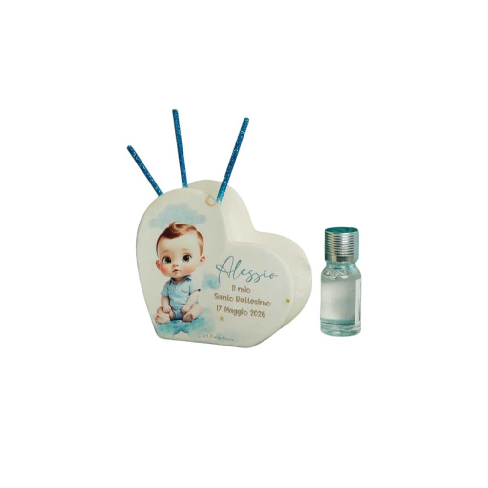 Diffusore cuore bimbo - Bomboniere Claraluna