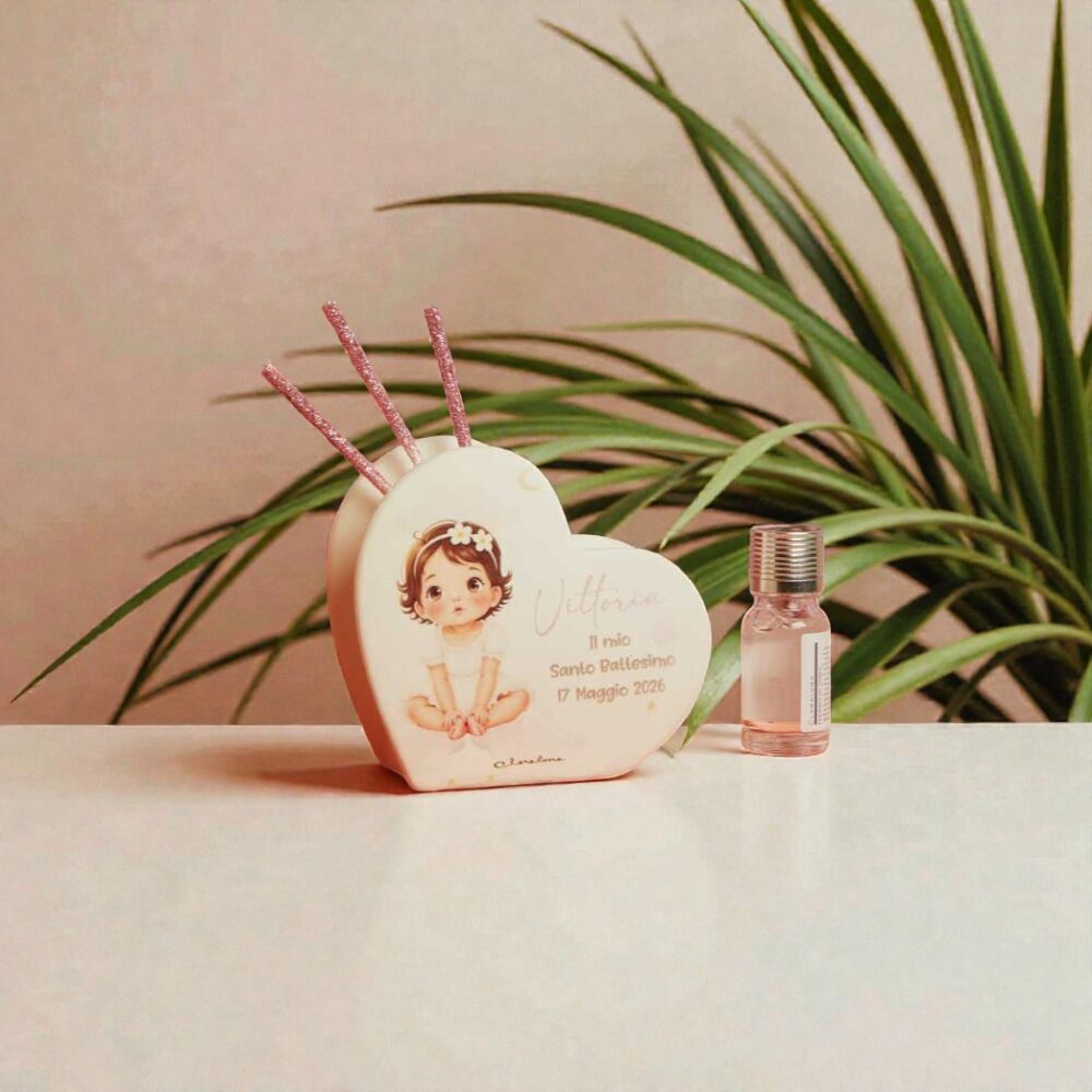 Diffusore cuore bimba - Bomboniere Claraluna