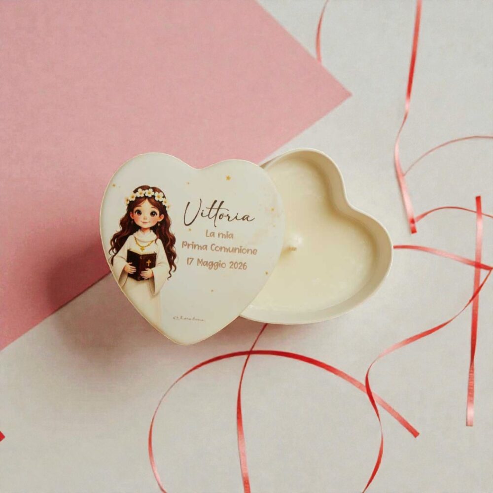 Scatolina candela Prima Comunione lei - Bomboniere Claraluna