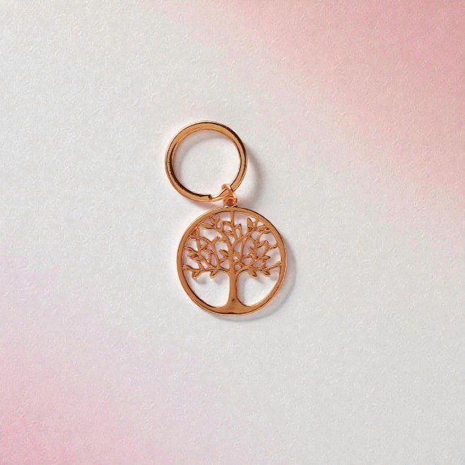 Portachiavi albero della vita in tre colori - Bomboniere Claraluna - immagine 3