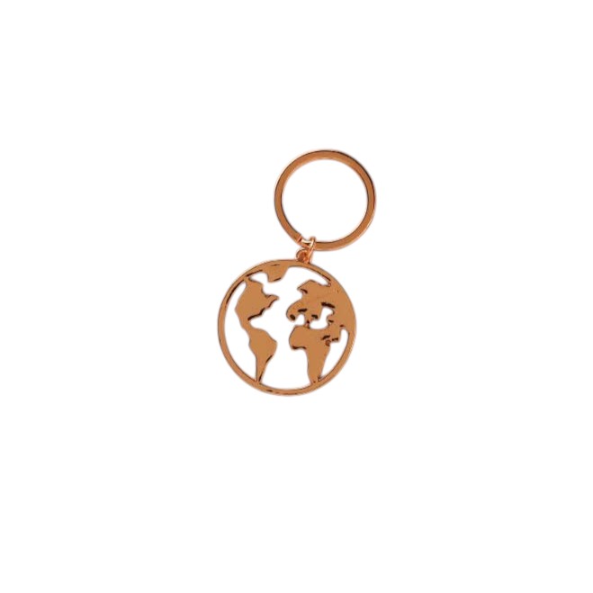 Portachiavi mondo in tre colori - Bomboniere Claraluna