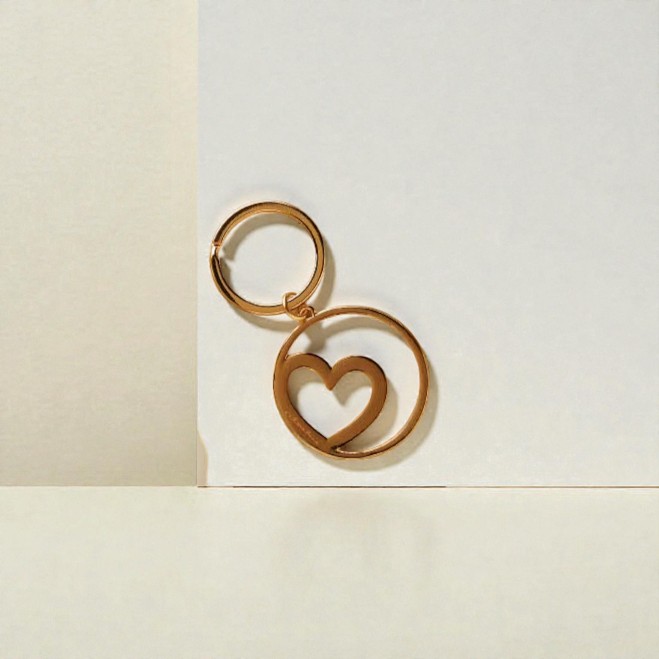 Portachiavi cuore in tre colori - Bomboniere Claraluna