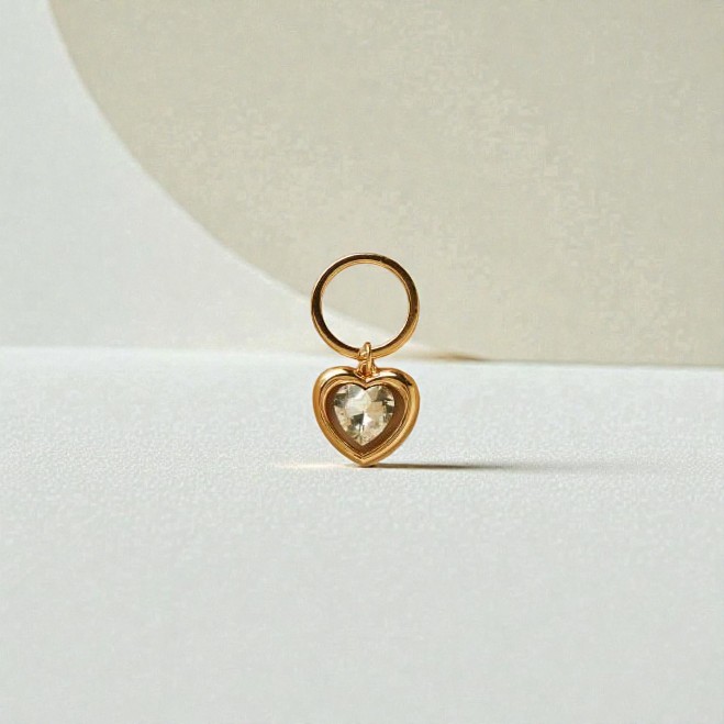 Portachiavi cuore in due colori - Bomboniere Claraluna