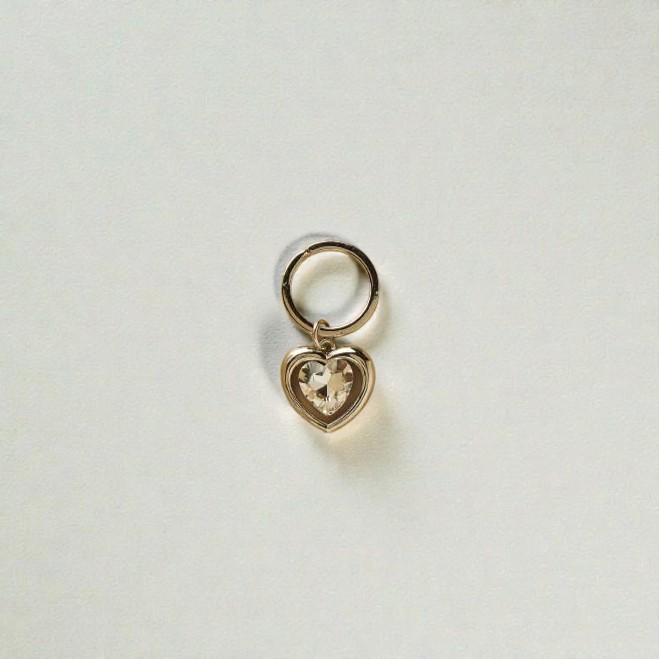 Portachiavi cuore in due colori - Bomboniere Claraluna