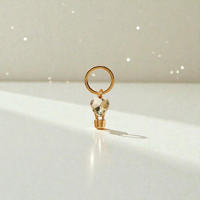 Portachiavi mongolfiera in due colori - Bomboniere Claraluna