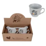 Set Caffè 2 pezzi Ibis H.5,5 C/Box Bomboniere ETM