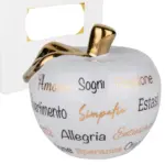 Mela Bianca Estasi Dm 9,5 H8,5 C/Box Bomboniere ETM