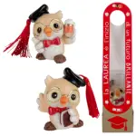 Gufo Happy Laurea H6,5 C/Box Bomboniere ETM