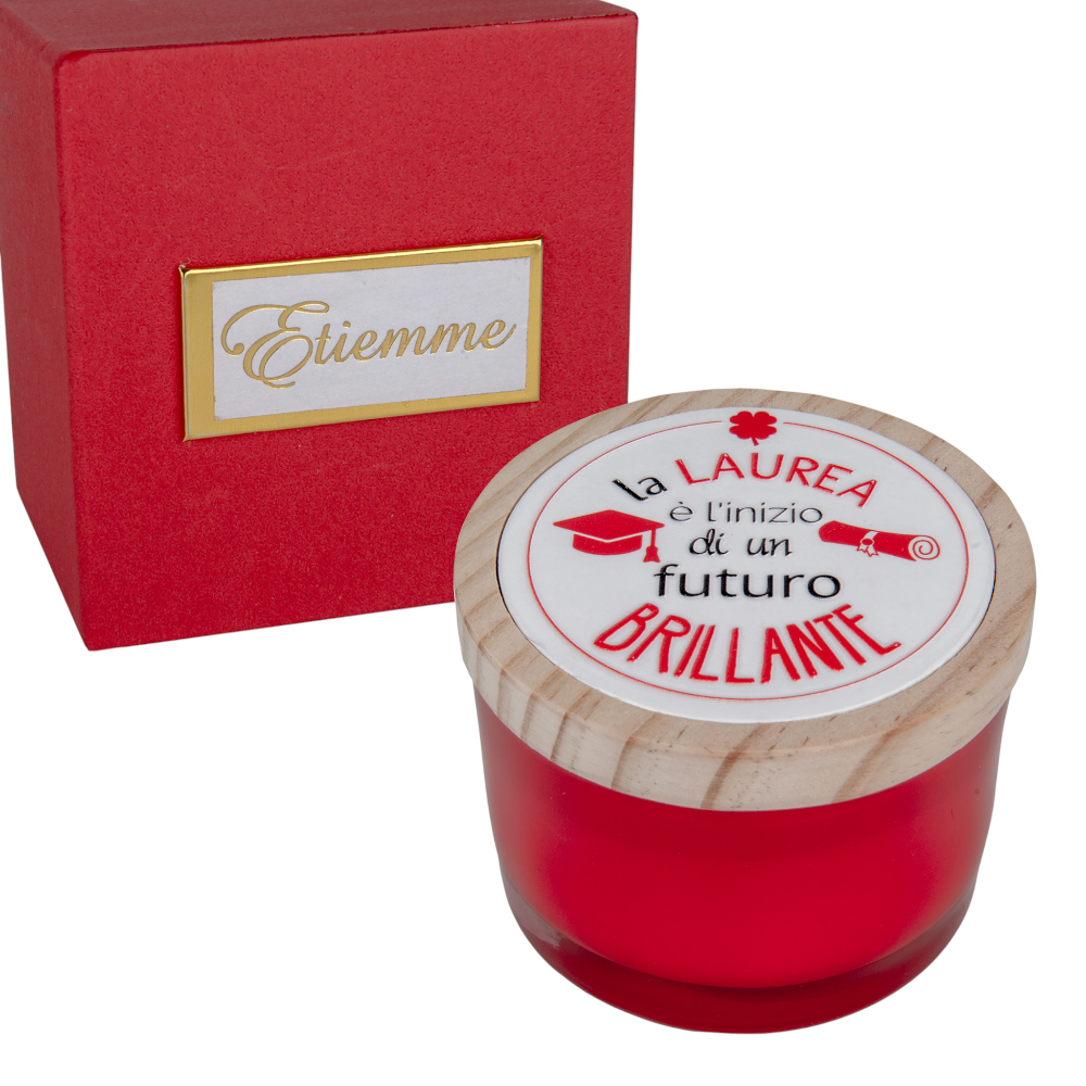 Candela Sfavilla Laurea Dm7,5 H6 C/Box Bomboniere ETM