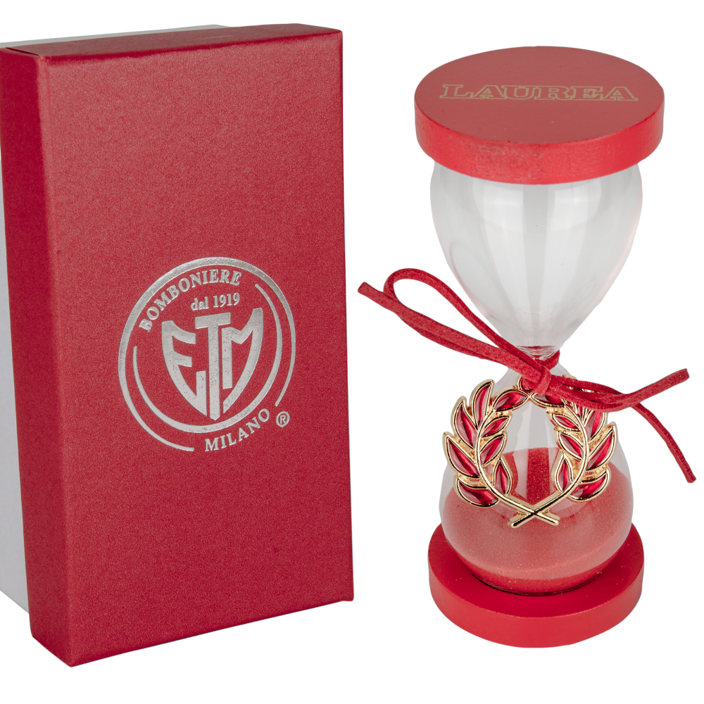 Clessidra Alloro Gold H11,5 C/Box Bomboniere ETM