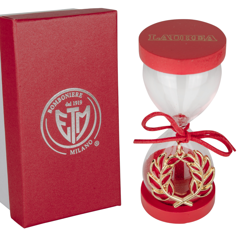 Clessidra Alloro Gold H13 C/Box Bomboniere ETM