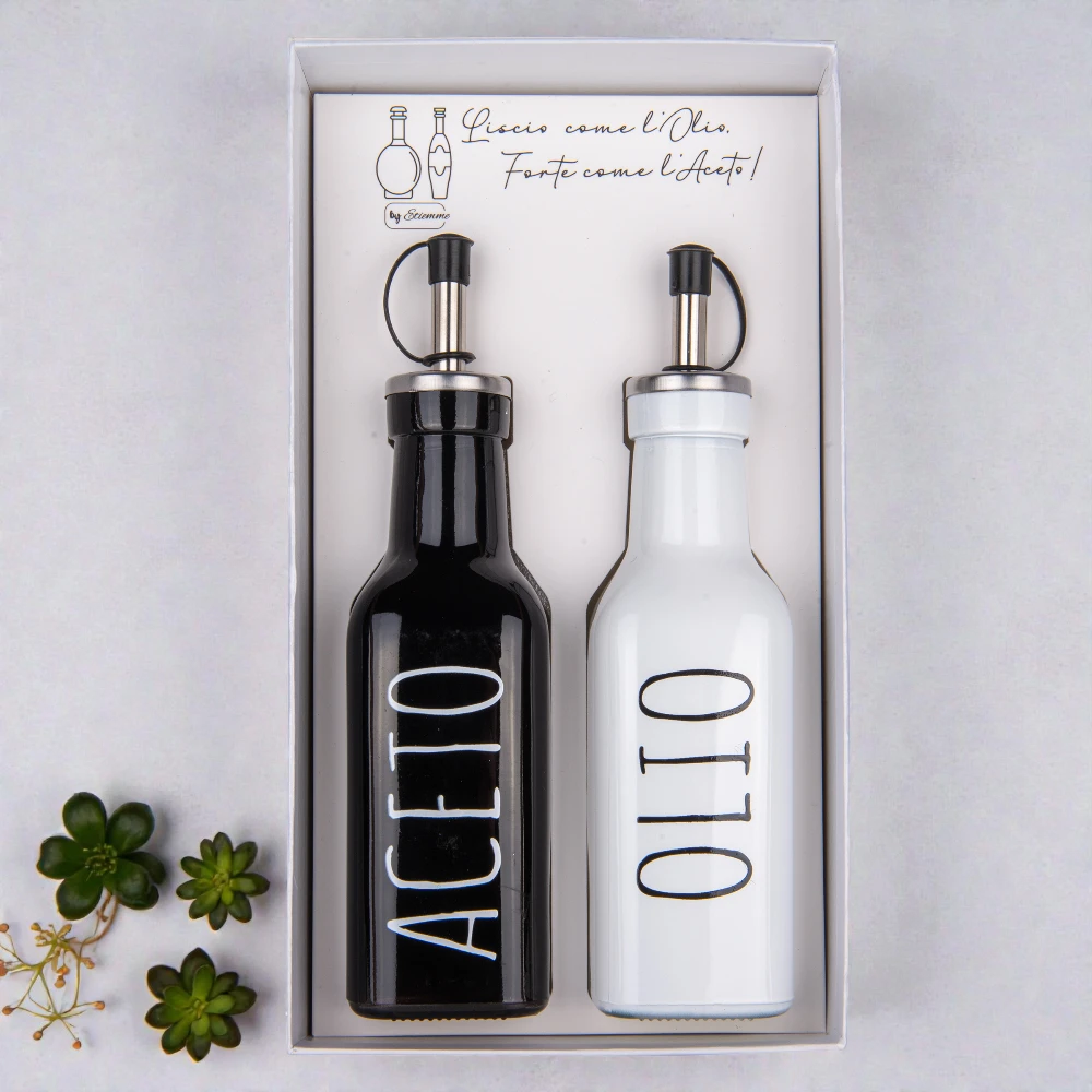 Set Olio/Aceto Chef H19 C/Box Bomboniere ETM - immagine 2