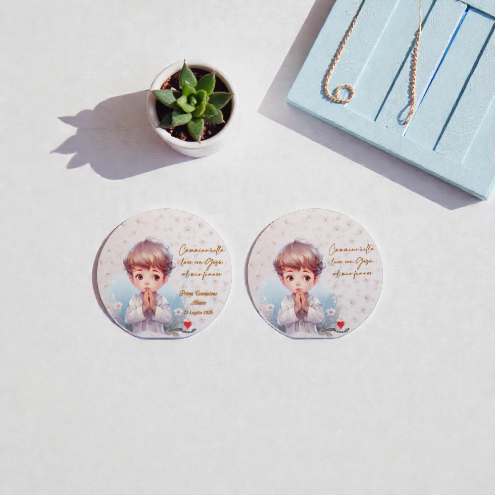 Quadretto Comunione 10 cm Cuorematto - immagine 2