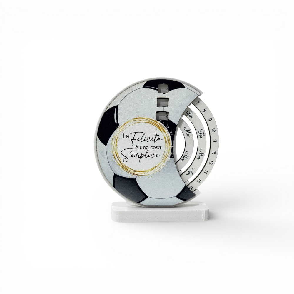 Calendario 12x11cm pallone calcio