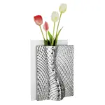 Vaso Ophis bianco e argento H 30 – Bongelli Preziosi