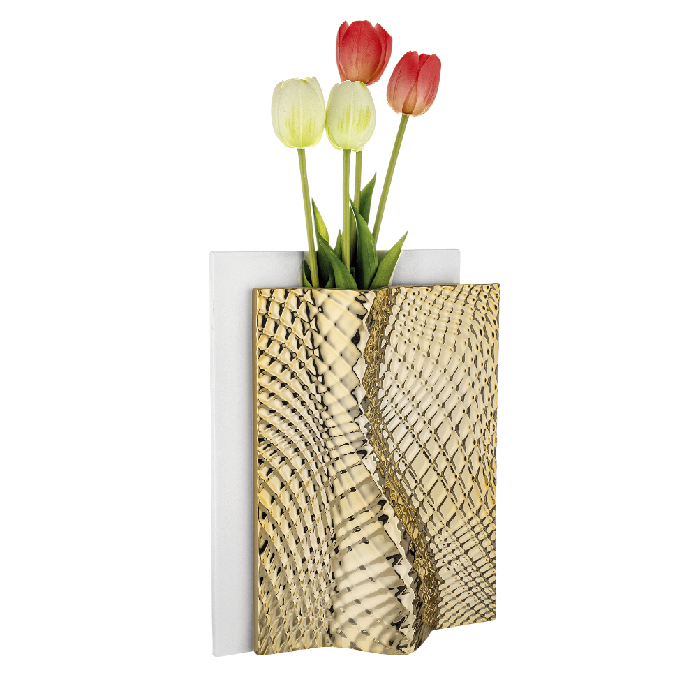 Vaso Ophis H.30 Bianco Oro – Bongelli Preziosi