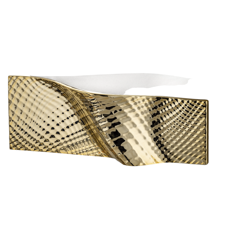 Centrotavola Ophis 35×18 Bianco Oro – Bongelli Preziosi