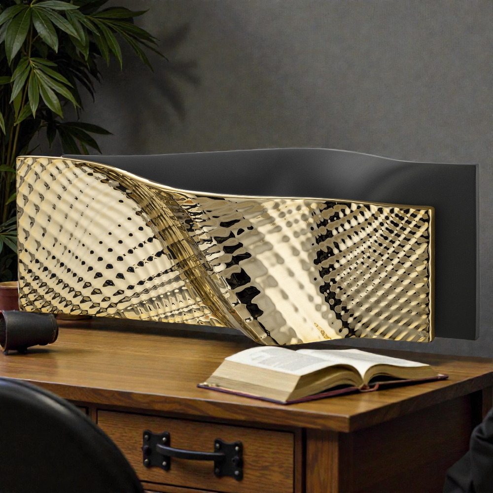 Centrotavola Ophis 35×18 Nero Oro – Bongelli Preziosi - immagine 2