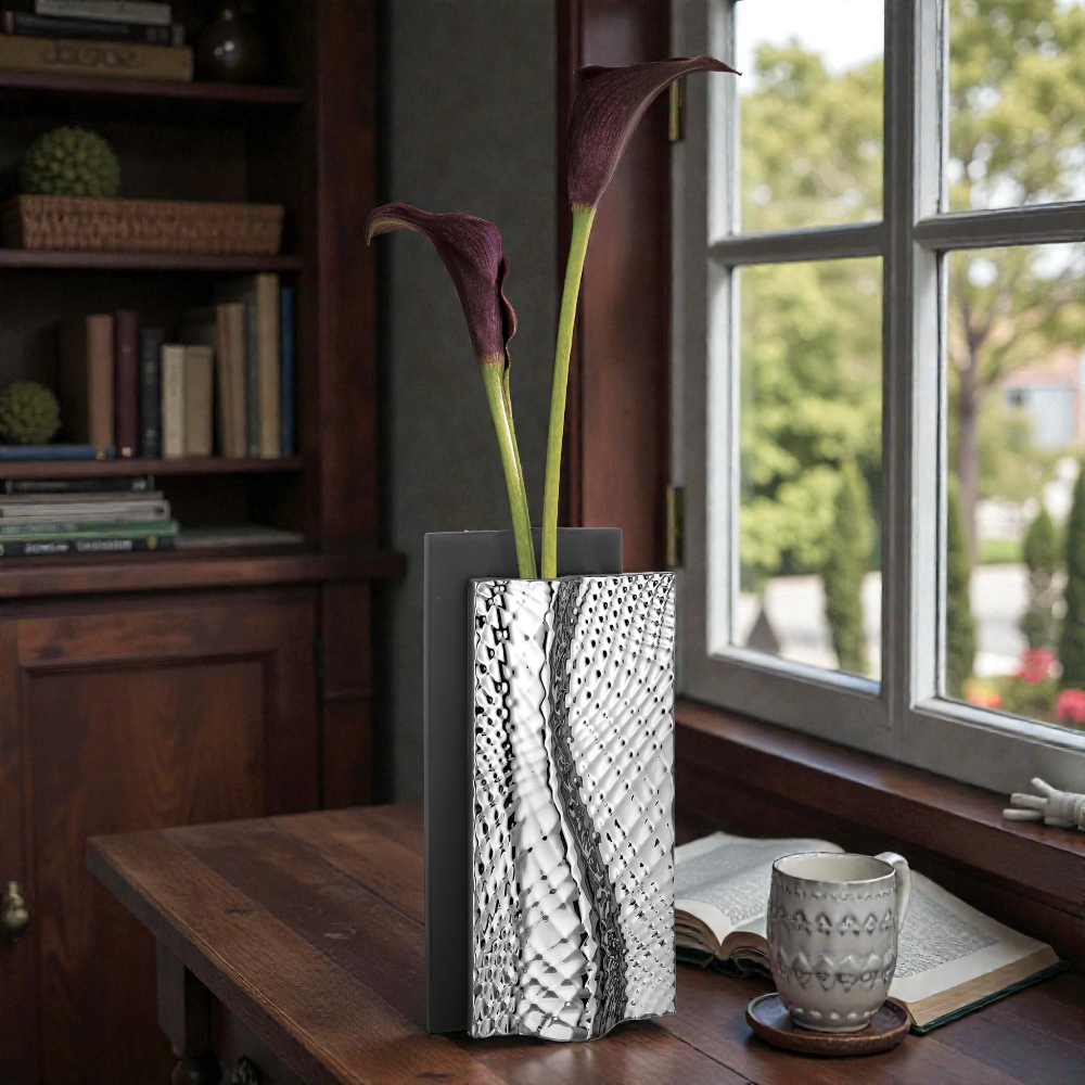 Portacandele Ophis H.22 Nero Argento – Bongelli Preziosi - immagine 2