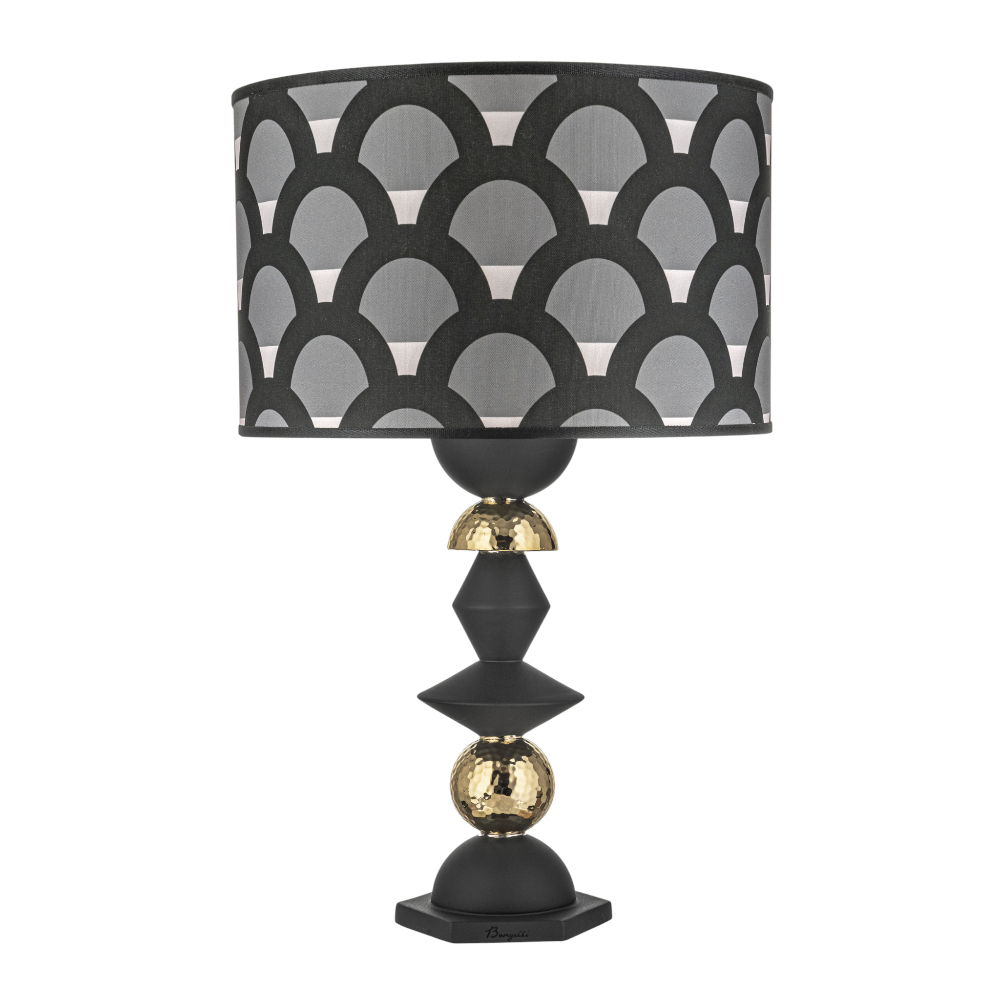 Lampada Liberty Fantasy H.65 Nera Oro – Bongelli Preziosi