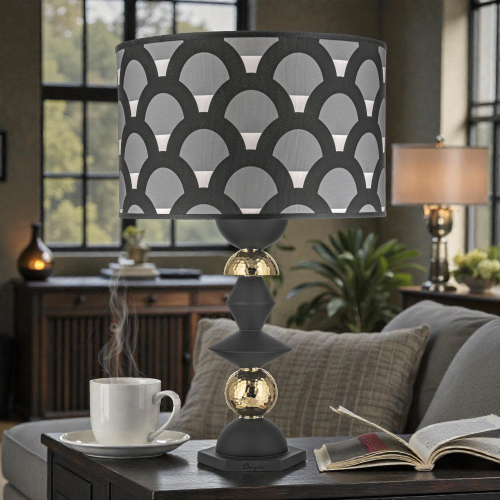 Lampada Liberty Fantasy H.65 Nera Oro – Bongelli Preziosi - immagine 2