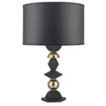 Lampada Liberty H.65 Nera Oro con Cappa Nera – Bongelli Preziosi