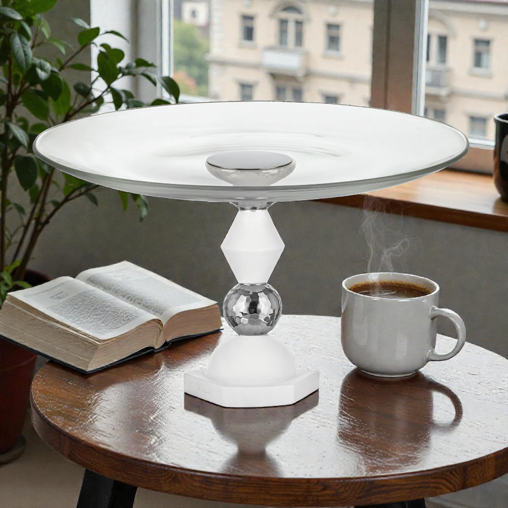 Centrotavola Liberty D.28 Bianco Argento – Bongelli Preziosi - immagine 2