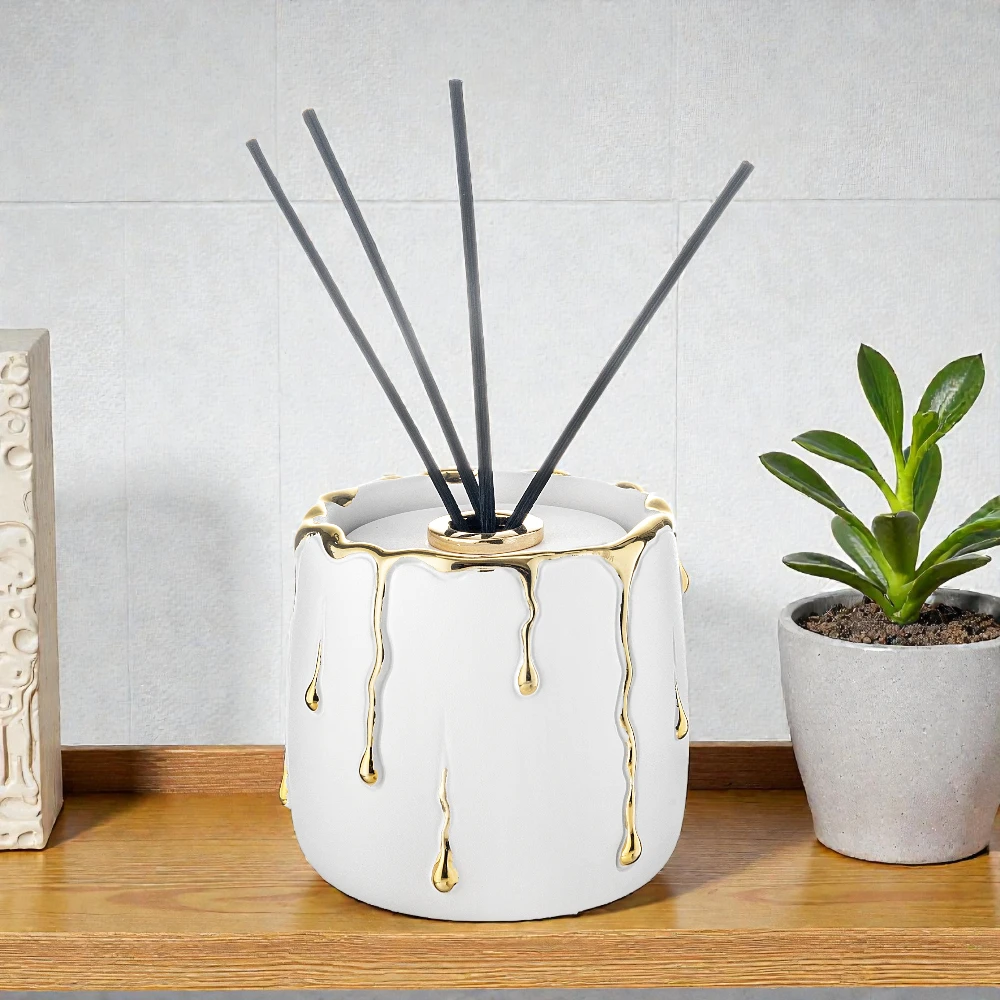 Profumatore Rugiada H.8 Bianco Oro – Bongelli Preziosi - immagine 2