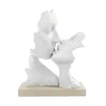 Scultura Bacio Stilizzata Base Nocciola – Bongelli Preziosi
