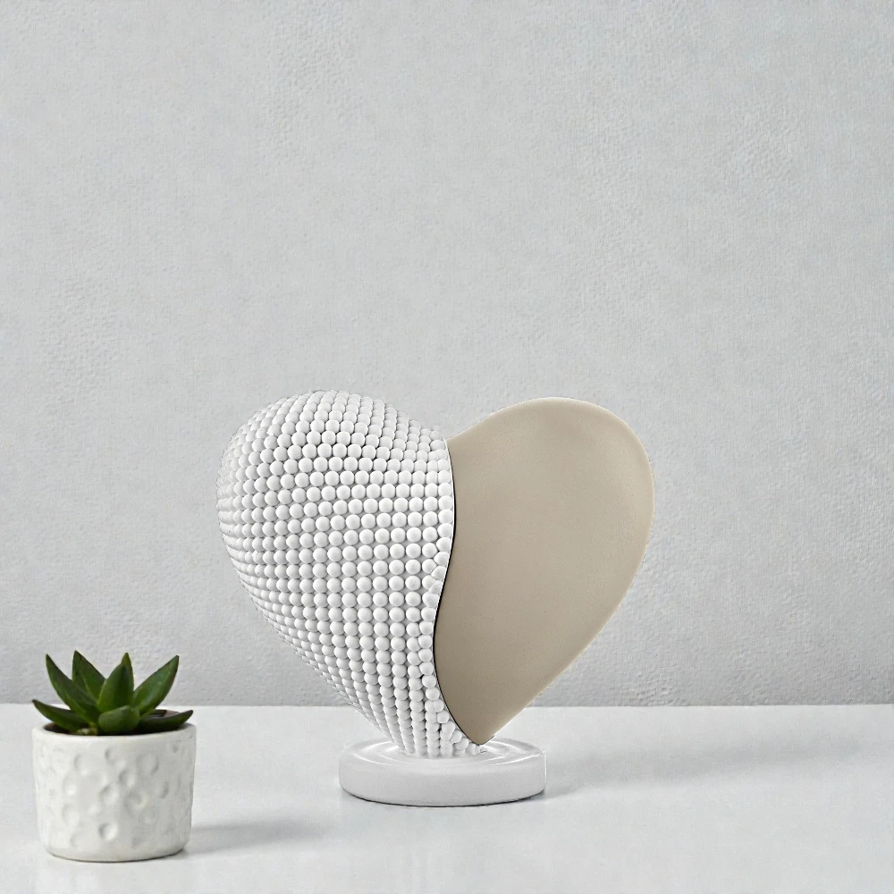 Cuore Bicolore 12x11 Bianco Nocciola – Bongelli Preziosi - immagine 2