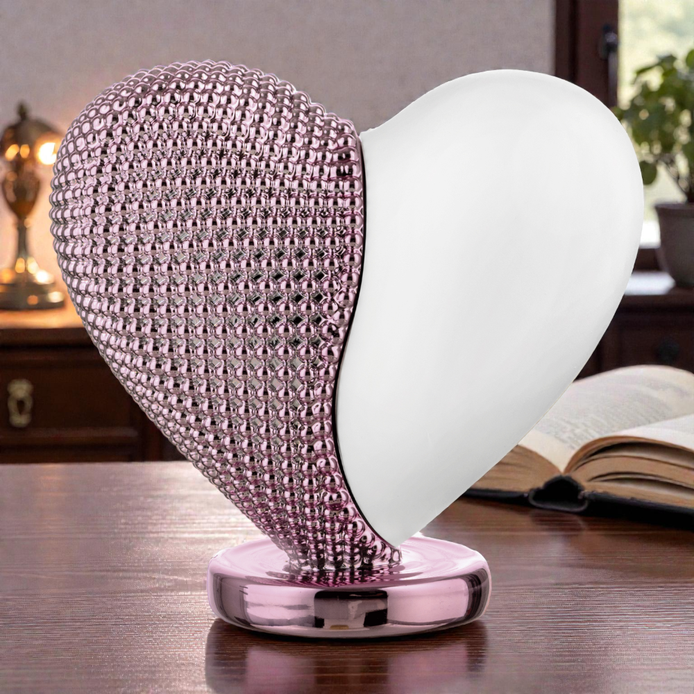 Cuore Bicolore 10x9 Bianco Rosa – Bongelli Preziosi - immagine 2