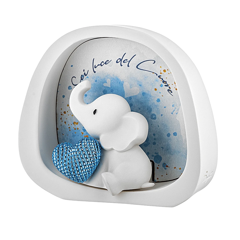 Elefantino Luce 12x11 Celeste – Bongelli Preziosi